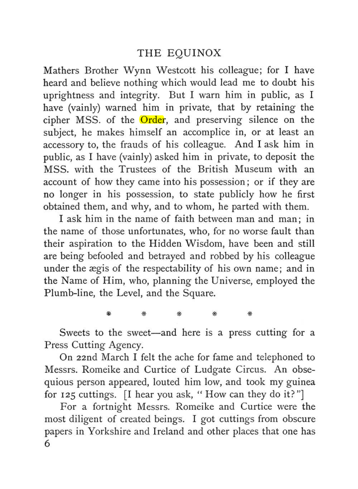 Original scan of The Equinox (Volume I, Number III), PDF page 16