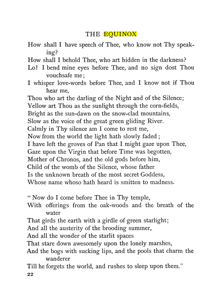 Original scan of The Equinox (Volume I, Number III), PDF page 34