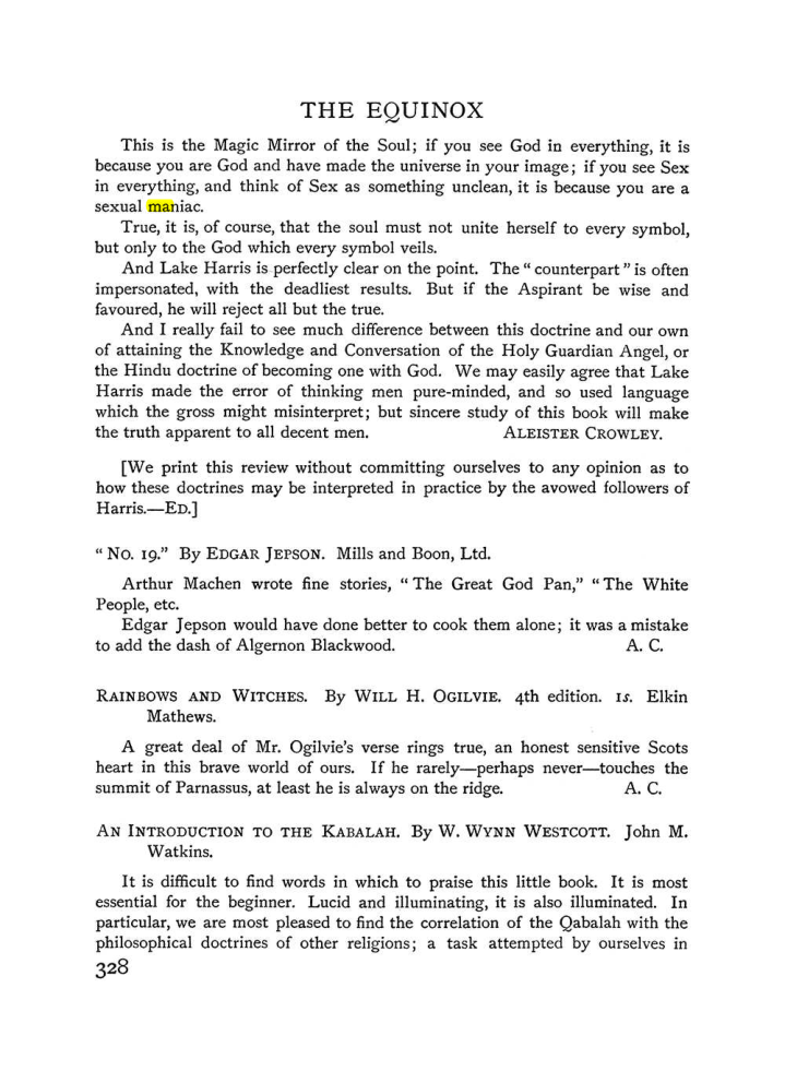 Original scan of The Equinox (Volume I, Number III), PDF page 346