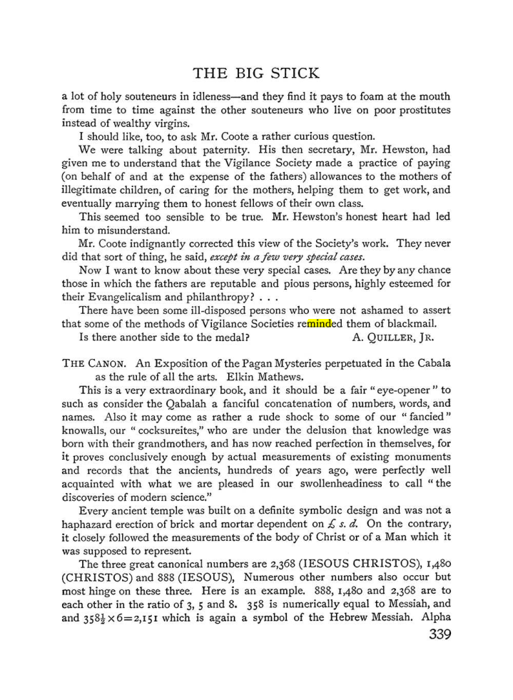 Original scan of The Equinox (Volume I, Number III), PDF page 357