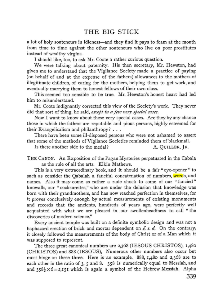 Original scan of The Equinox (Volume I, Number III), PDF page 357