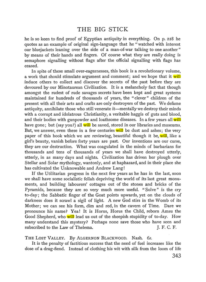 Original scan of The Equinox (Volume I, Number III), PDF page 361