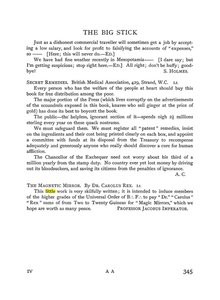 Original scan of The Equinox (Volume I, Number III), PDF page 363