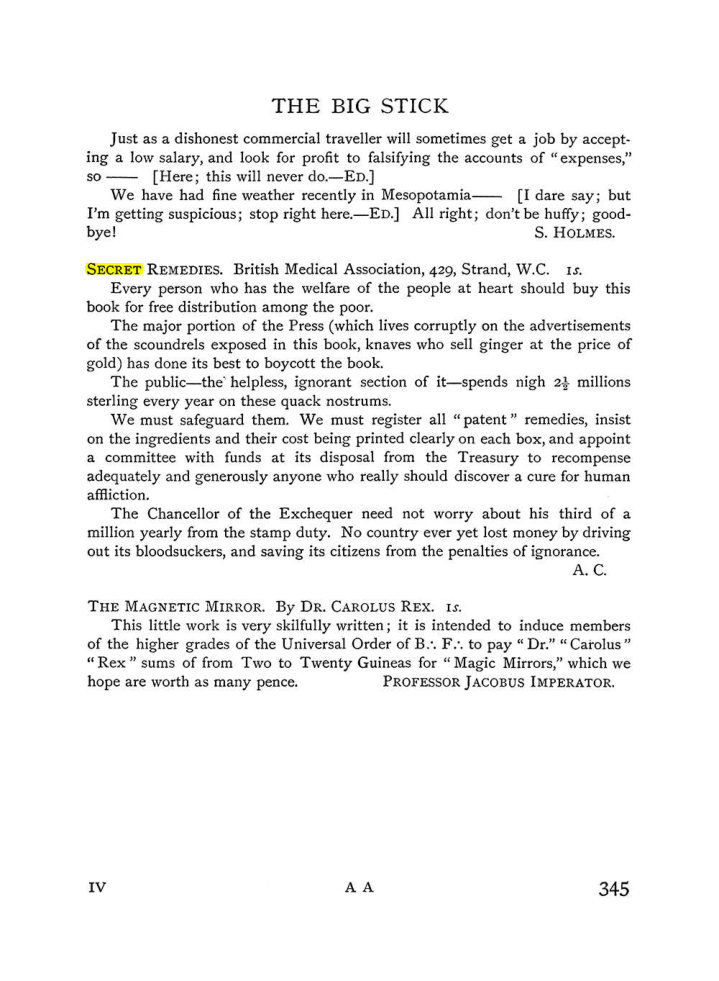 Original scan of The Equinox (Volume I, Number III), PDF page 363