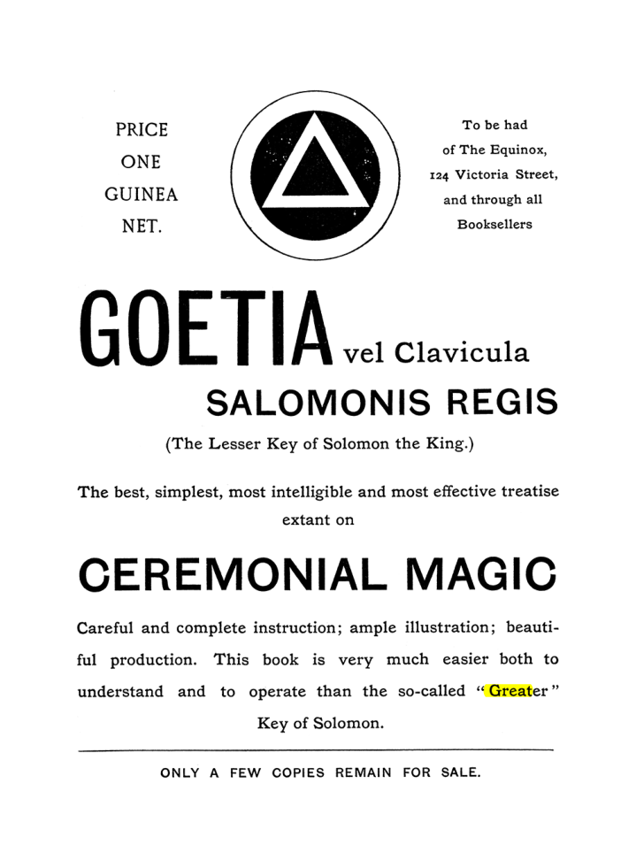 Original scan of The Equinox (Volume I, Number III), PDF page 496