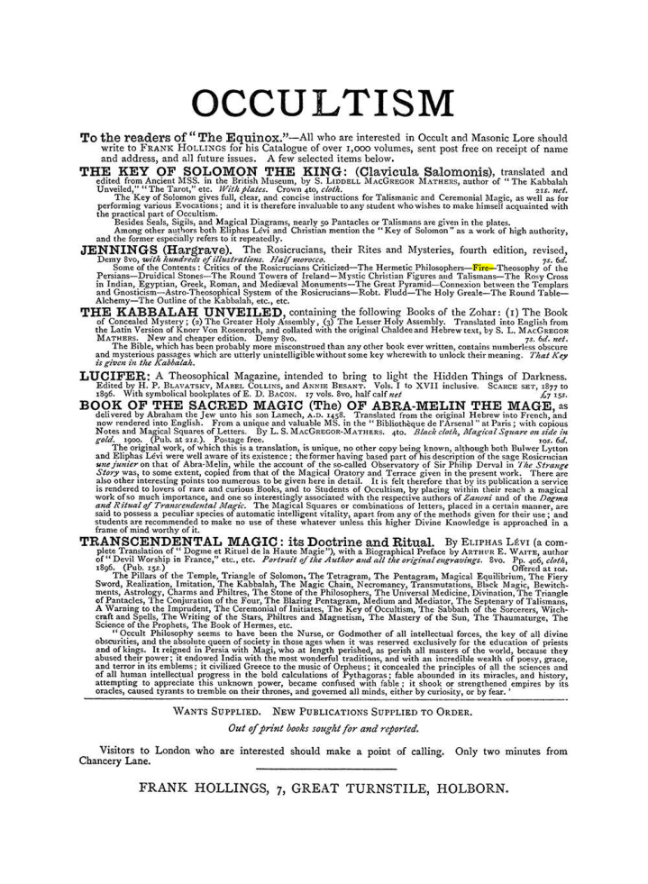 Original scan of The Equinox (Volume I, Number III), PDF page 498