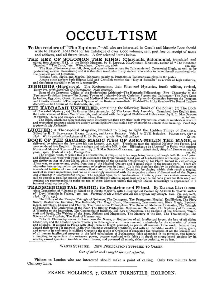 Original scan of The Equinox (Volume I, Number III), PDF page 498