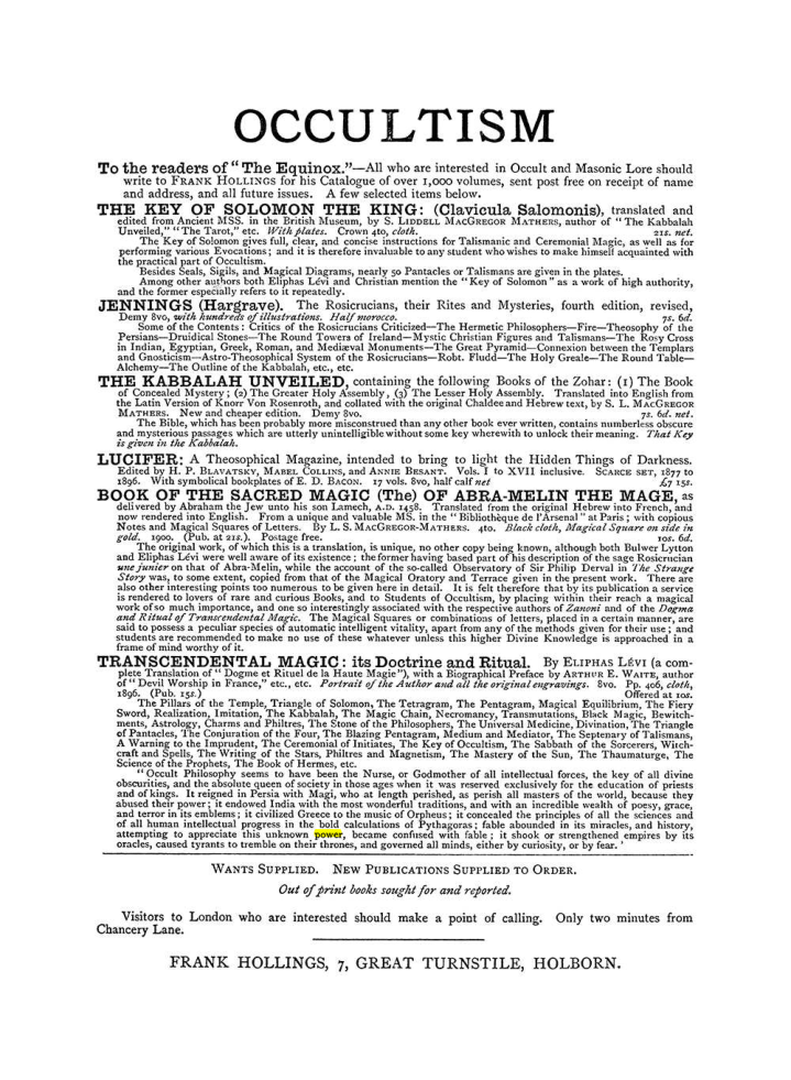 Original scan of The Equinox (Volume I, Number III), PDF page 498