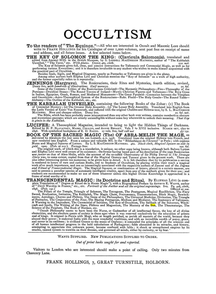 Original scan of The Equinox (Volume I, Number III), PDF page 498