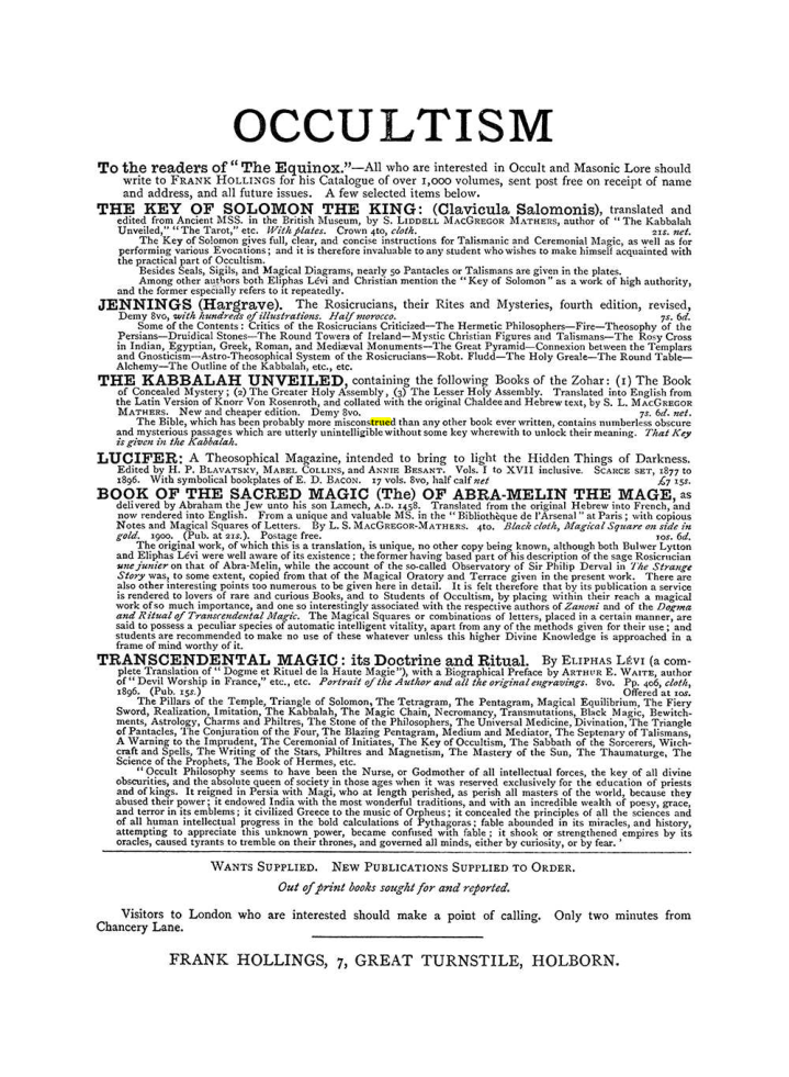 Original scan of The Equinox (Volume I, Number III), PDF page 498