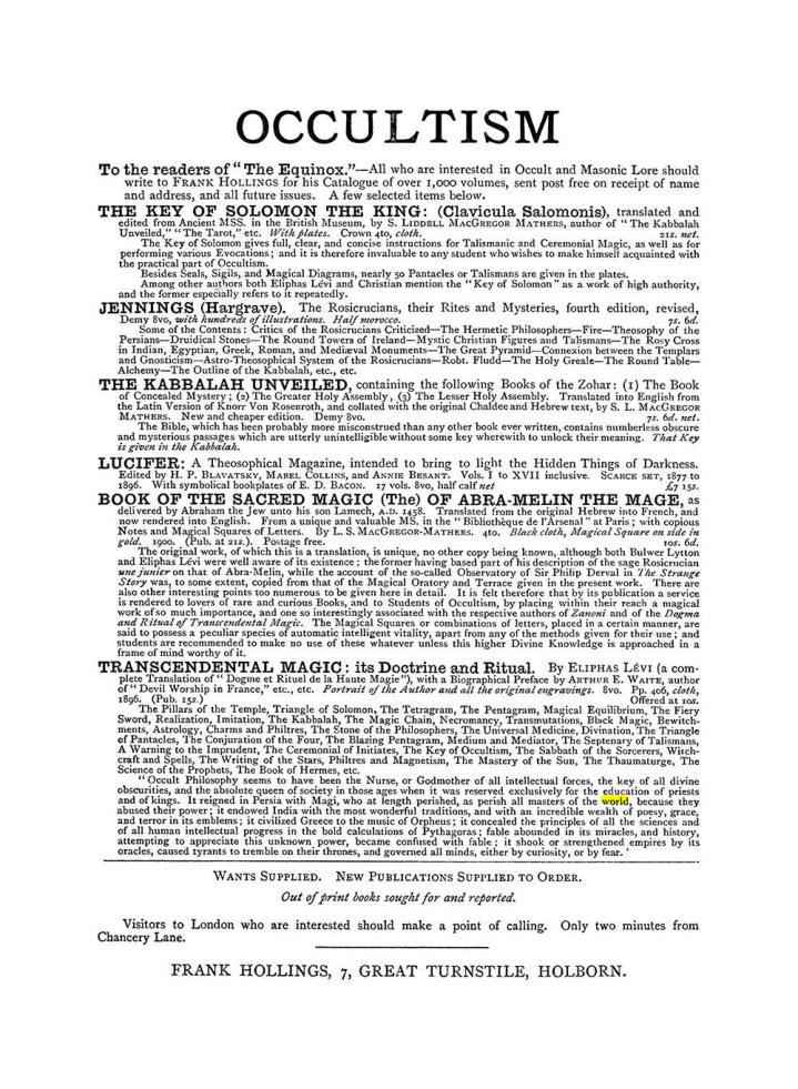 Original scan of The Equinox (Volume I, Number III), PDF page 498