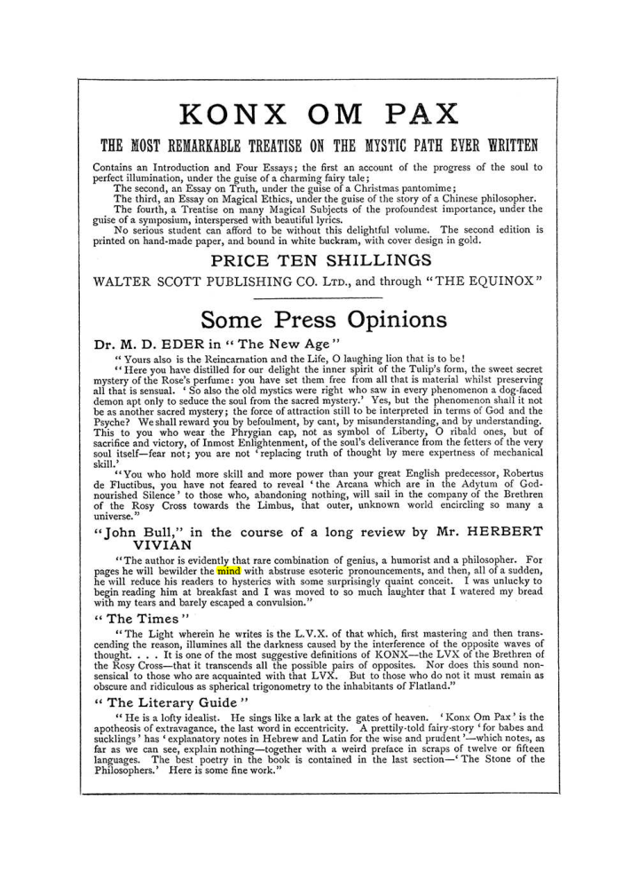 Original scan of The Equinox (Volume I, Number III), PDF page 502