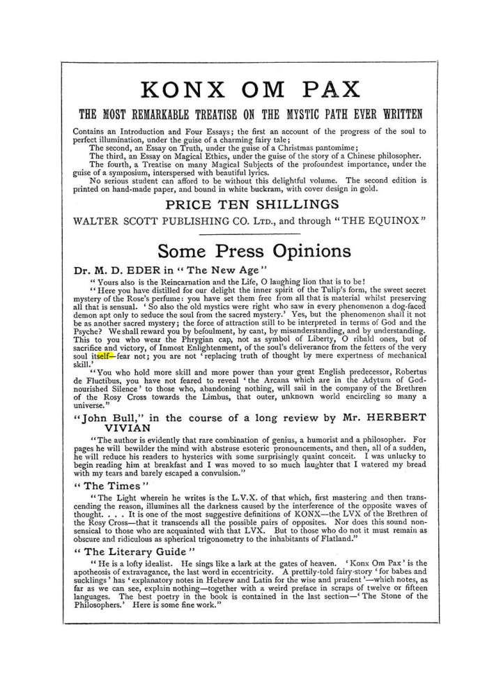 Original scan of The Equinox (Volume I, Number III), PDF page 502