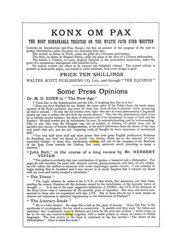 Original scan of The Equinox (Volume I, Number III), PDF page 502