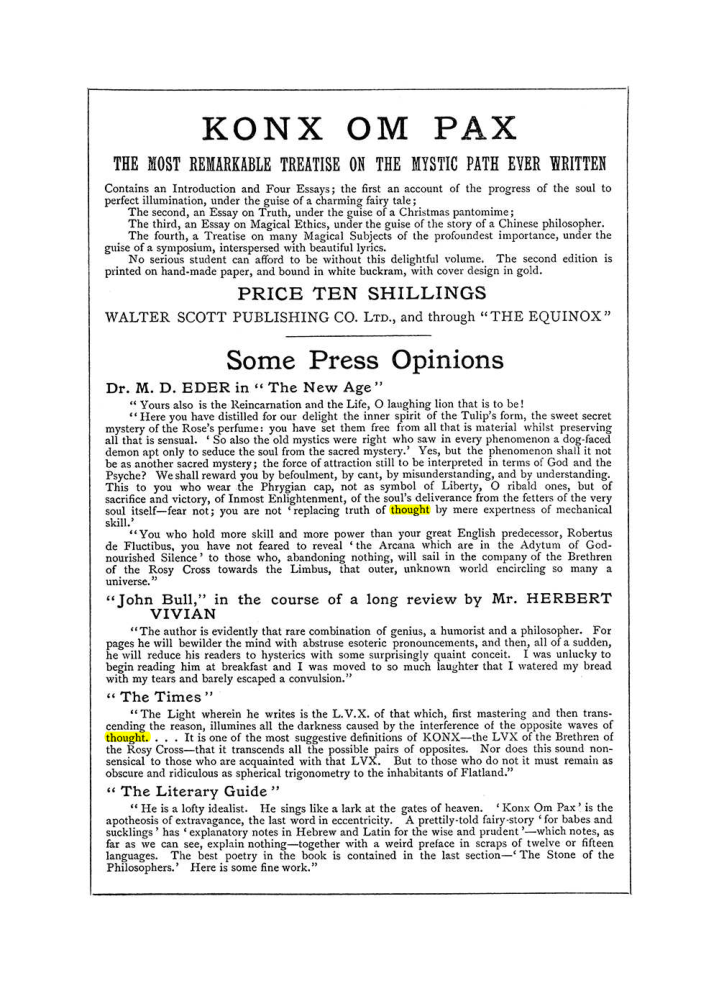 Original scan of The Equinox (Volume I, Number III), PDF page 502