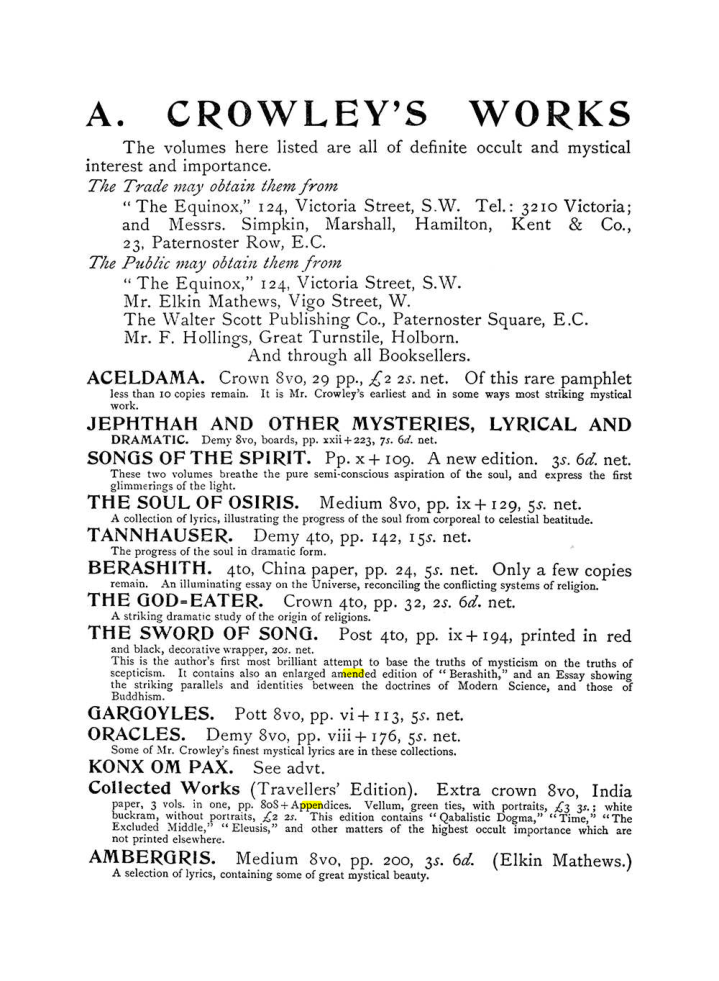 Original scan of The Equinox (Volume I, Number III), PDF page 503