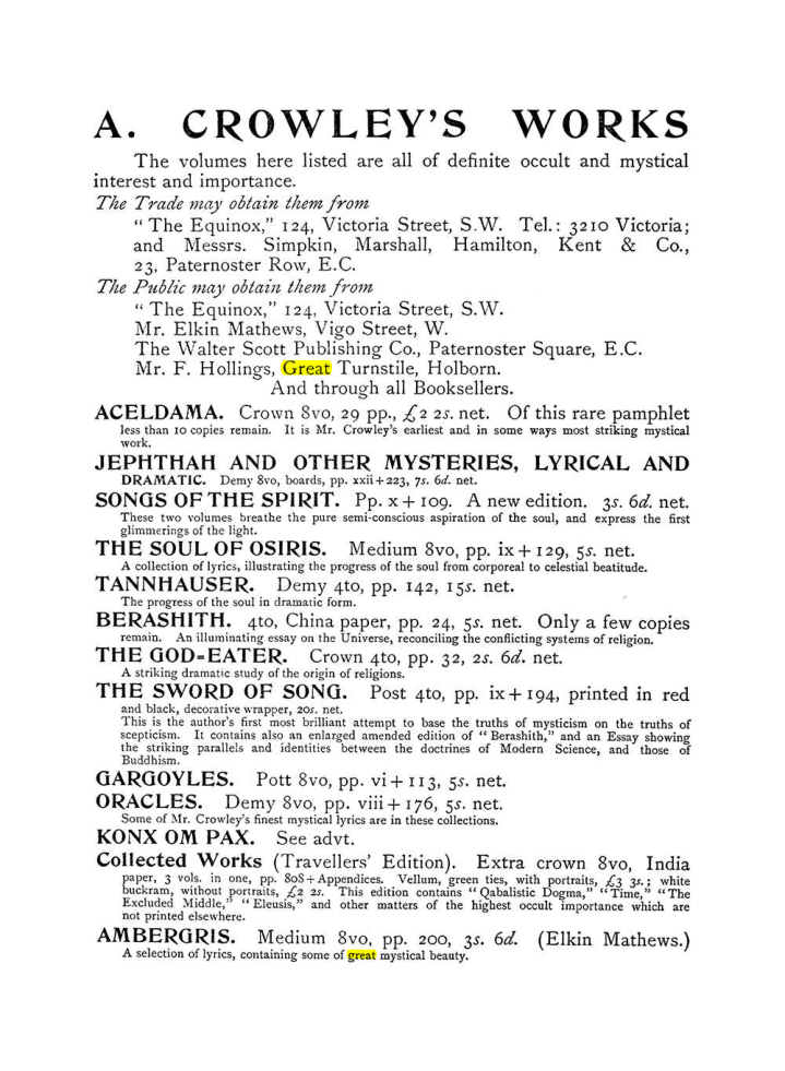 Original scan of The Equinox (Volume I, Number III), PDF page 503
