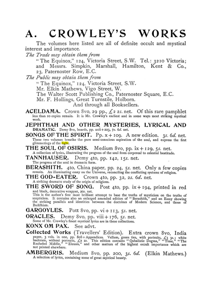 Original scan of The Equinox (Volume I, Number III), PDF page 503