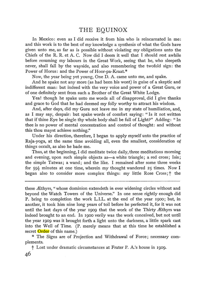 Original scan of The Equinox (Volume I, Number III), PDF page 58