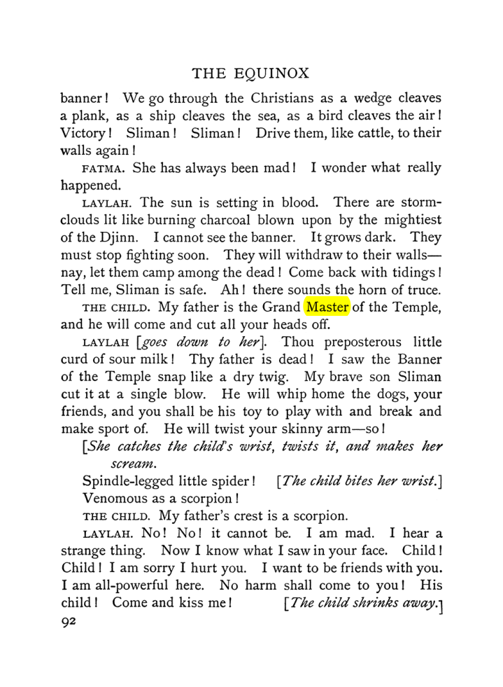 Original scan of The Equinox (Volume I, Number V), PDF page 100