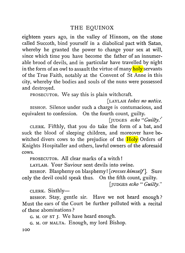 Original scan of The Equinox (Volume I, Number V), PDF page 108