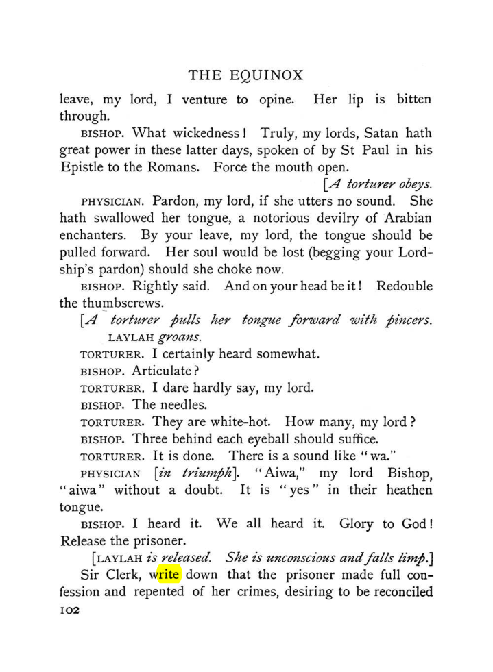 Original scan of The Equinox (Volume I, Number V), PDF page 110