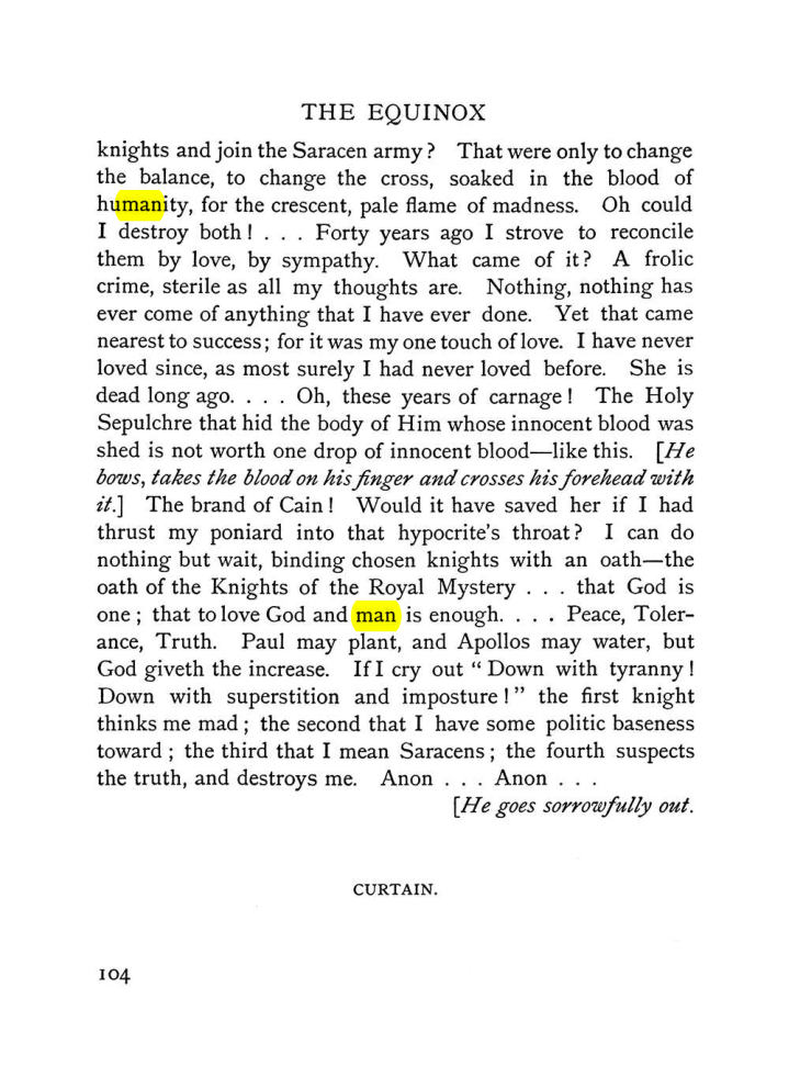 Original scan of The Equinox (Volume I, Number V), PDF page 112