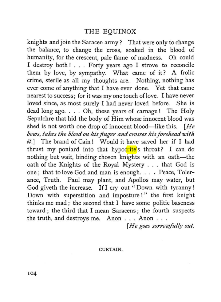Original scan of The Equinox (Volume I, Number V), PDF page 112