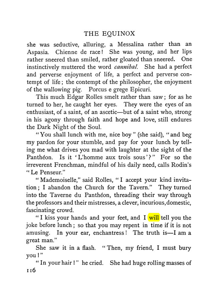Original scan of The Equinox (Volume I, Number V), PDF page 124