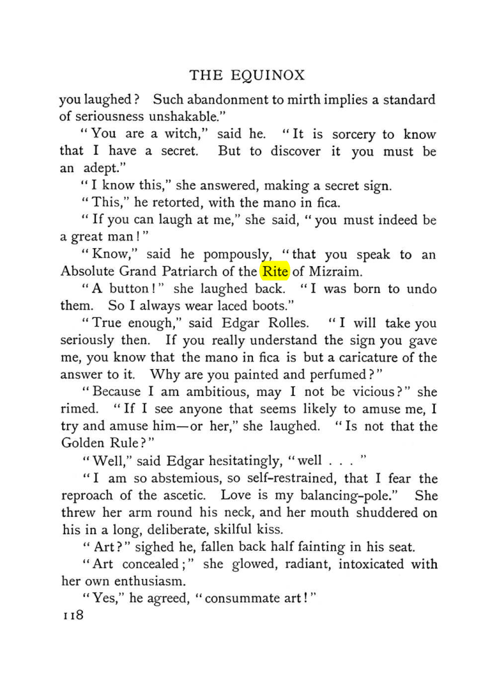 Original scan of The Equinox (Volume I, Number V), PDF page 126