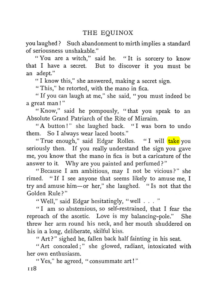 Original scan of The Equinox (Volume I, Number V), PDF page 126
