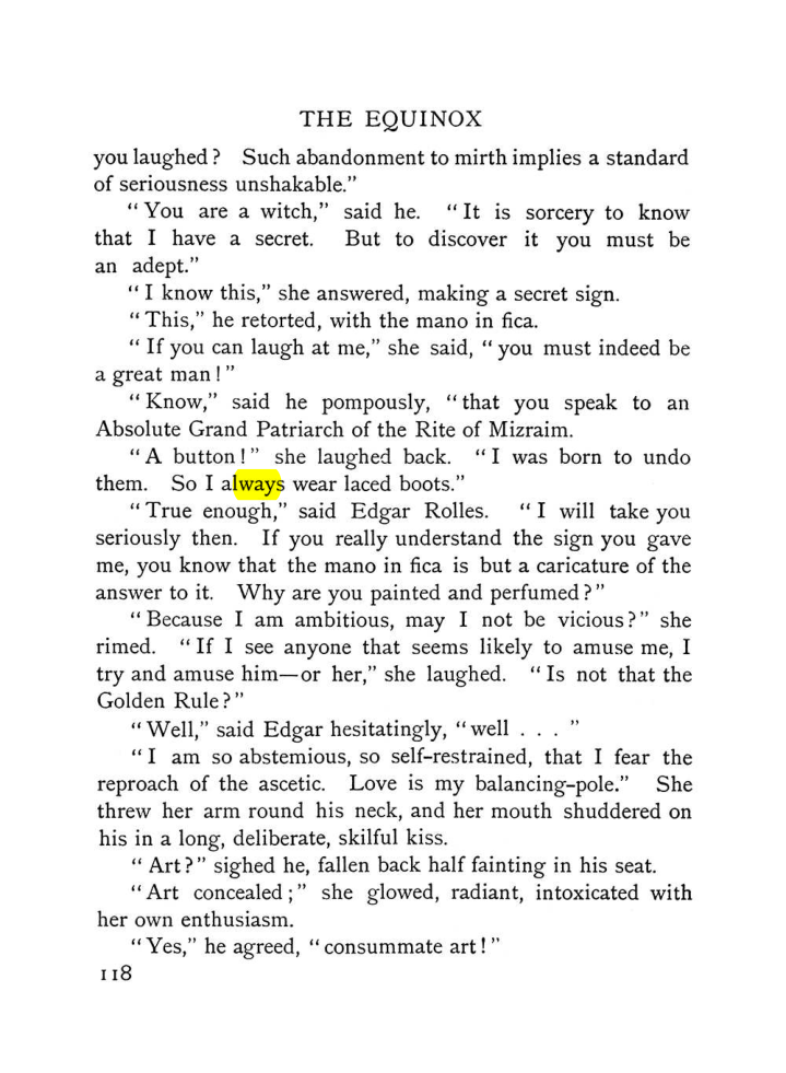 Original scan of The Equinox (Volume I, Number V), PDF page 126