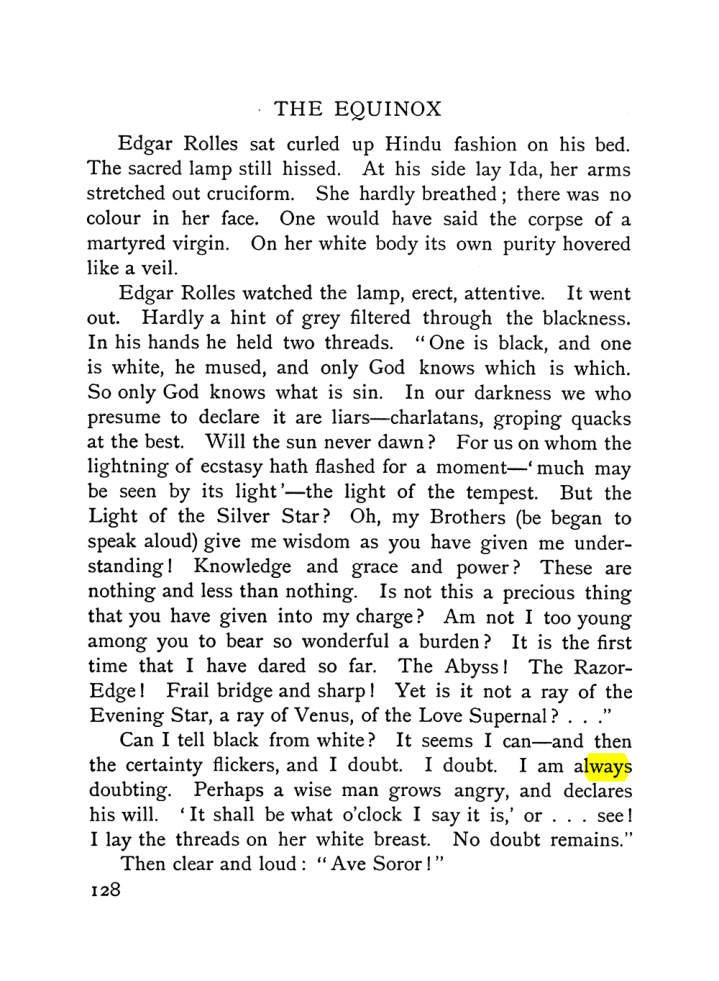 Original scan of The Equinox (Volume I, Number V), PDF page 136