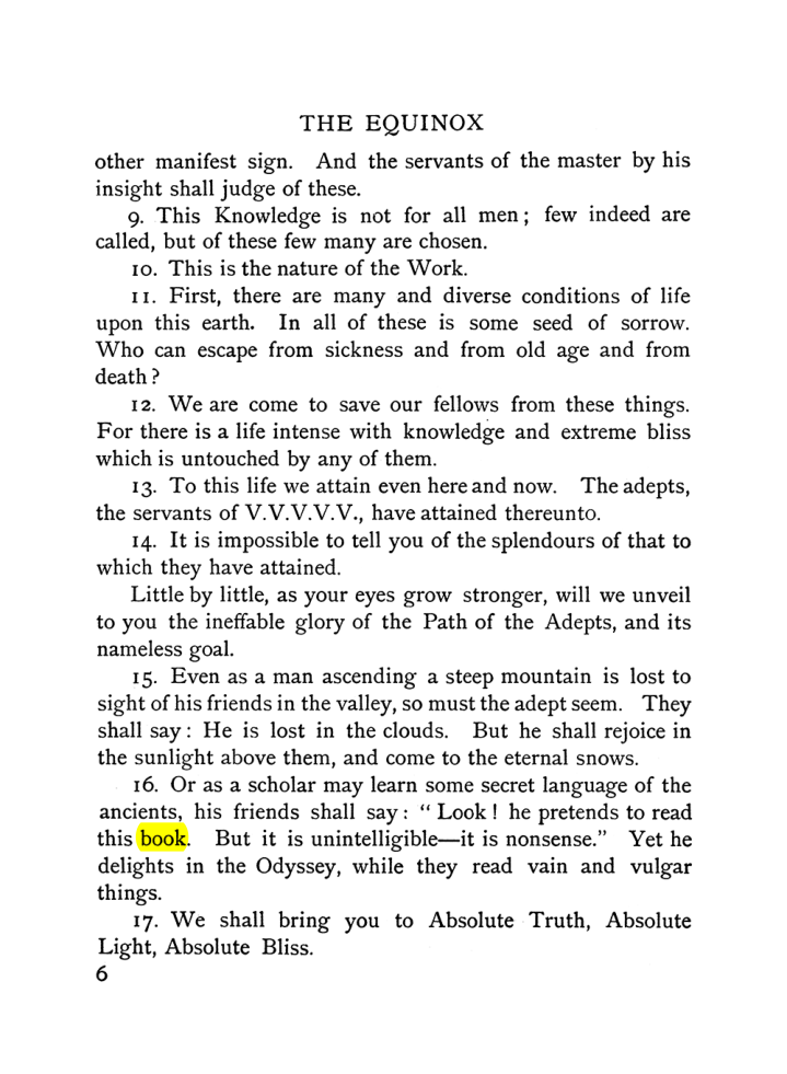 Original scan of The Equinox (Volume I, Number V), PDF page 14