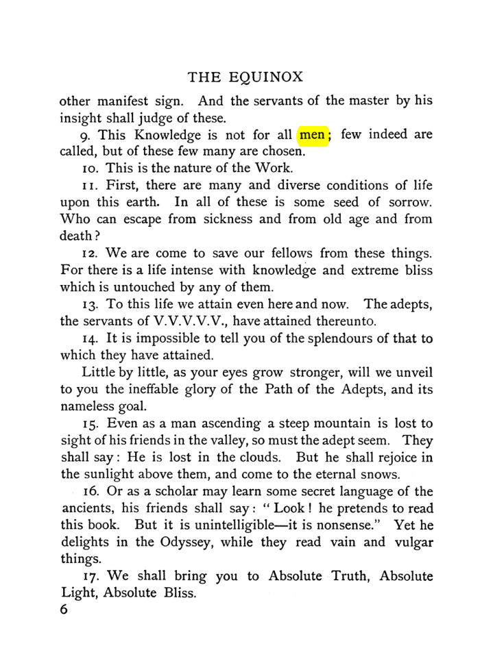 Original scan of The Equinox (Volume I, Number V), PDF page 14