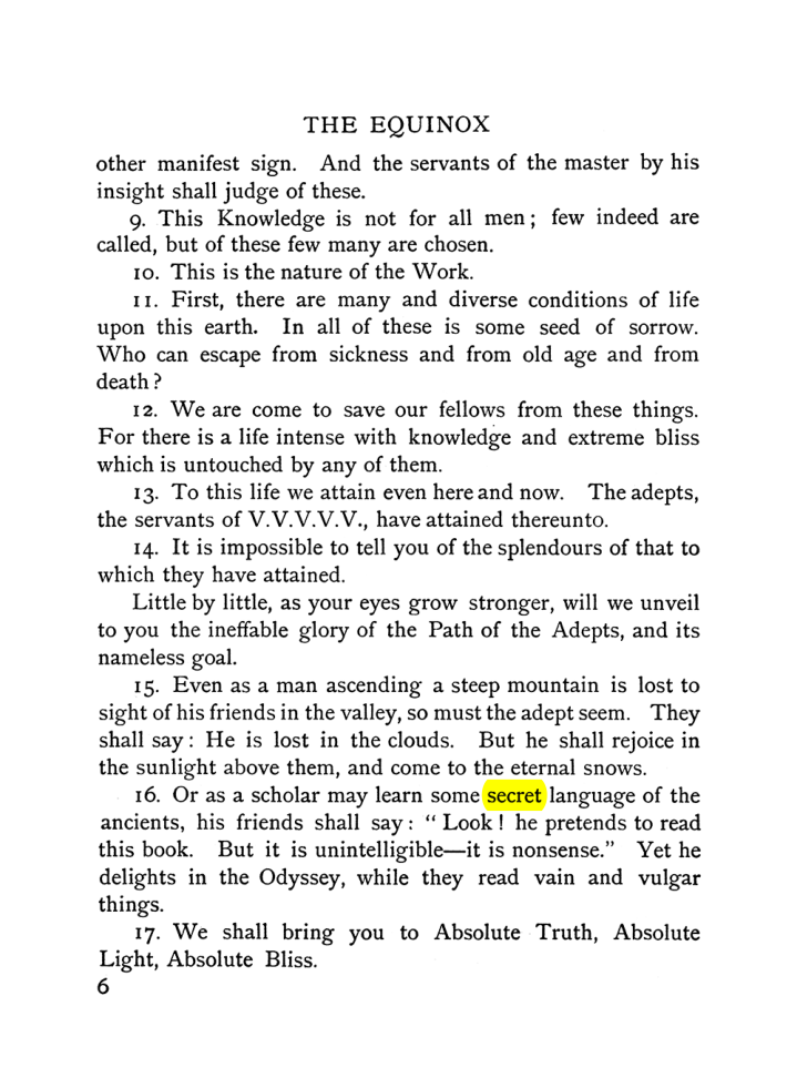 Original scan of The Equinox (Volume I, Number V), PDF page 14