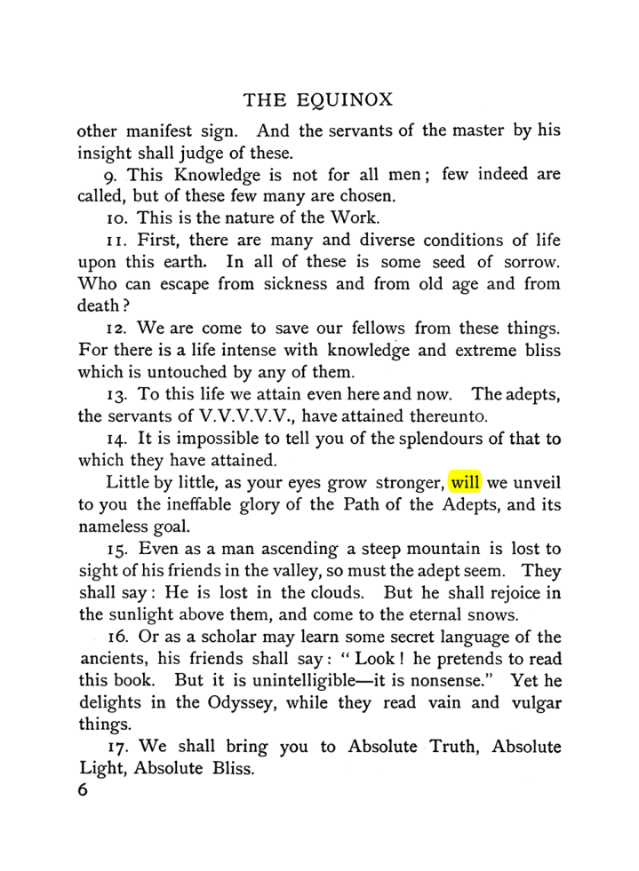 Original scan of The Equinox (Volume I, Number V), PDF page 14