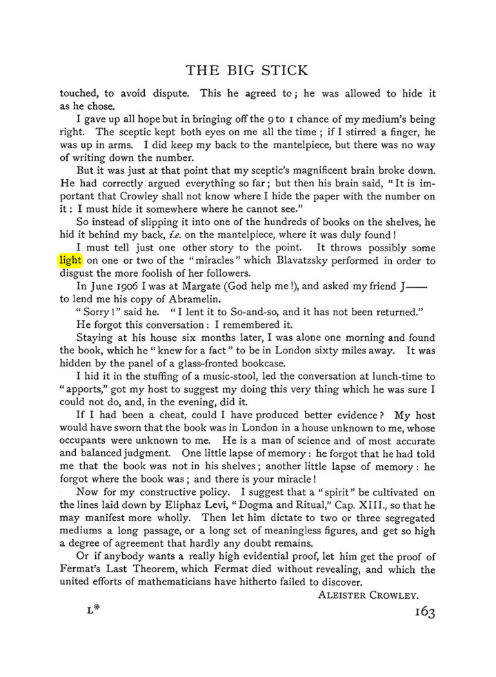Original scan of The Equinox (Volume I, Number V), PDF page 171