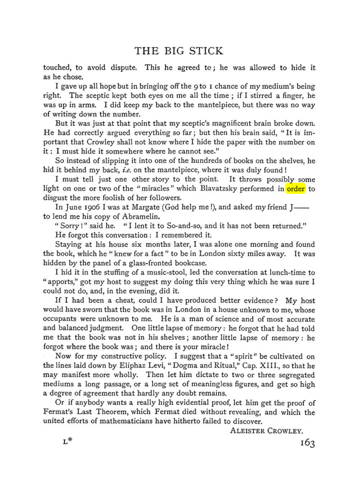 Original scan of The Equinox (Volume I, Number V), PDF page 171