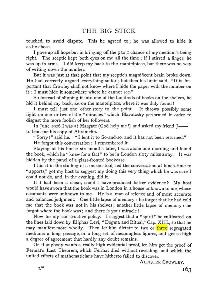 Original scan of The Equinox (Volume I, Number V), PDF page 171