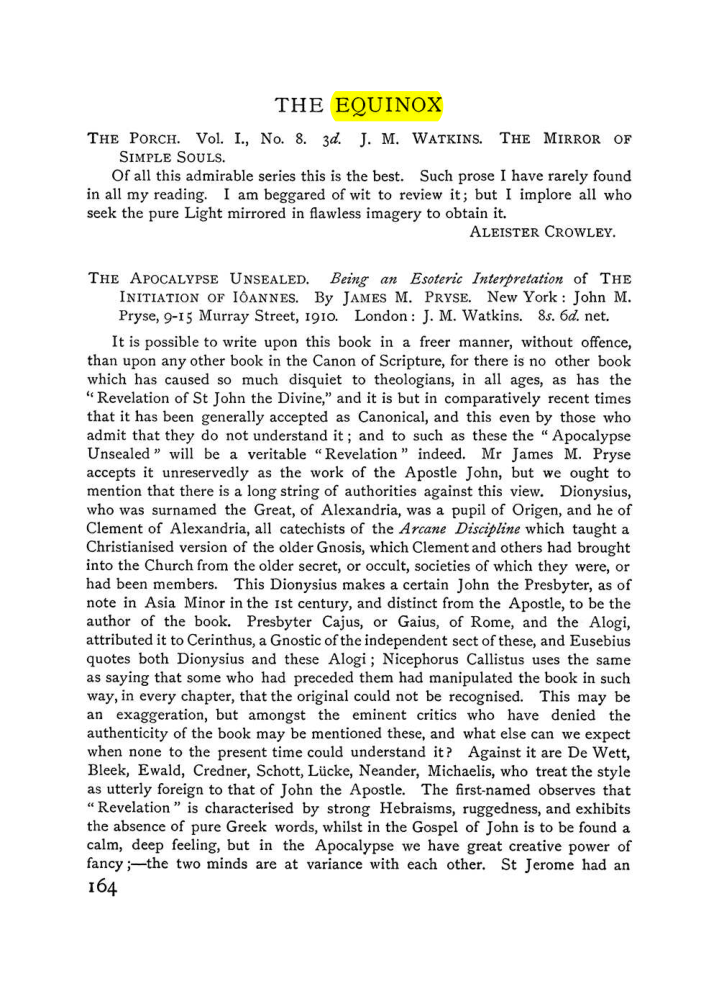 Original scan of The Equinox (Volume I, Number V), PDF page 172