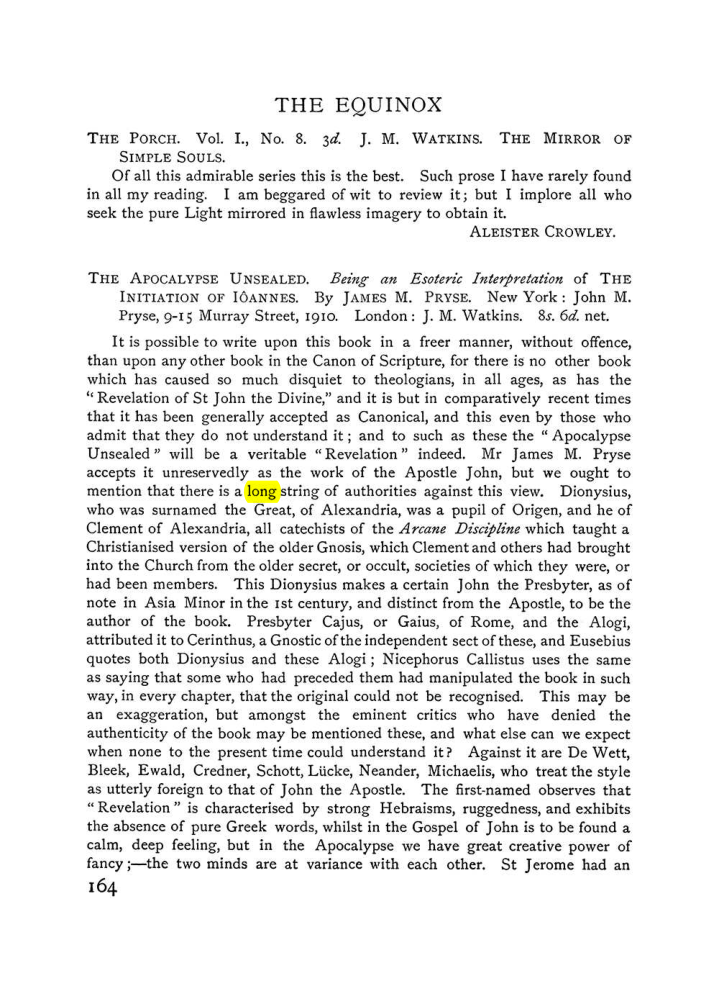 Original scan of The Equinox (Volume I, Number V), PDF page 172