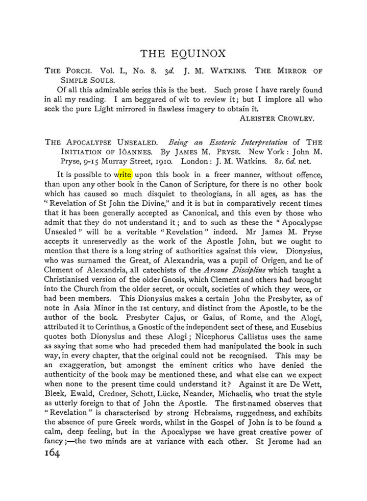 Original scan of The Equinox (Volume I, Number V), PDF page 172