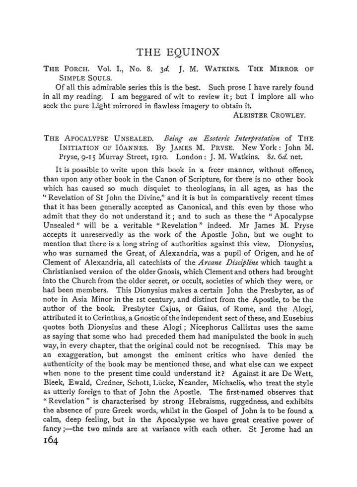 Original scan of The Equinox (Volume I, Number V), PDF page 172