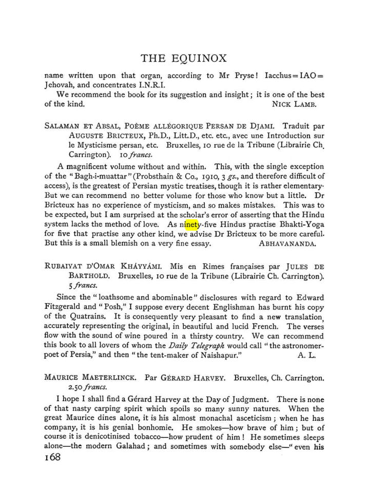 Original scan of The Equinox (Volume I, Number V), PDF page 176