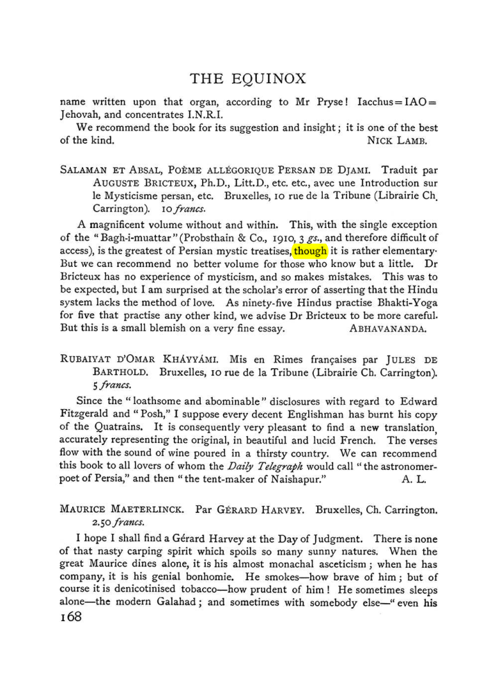Original scan of The Equinox (Volume I, Number V), PDF page 176