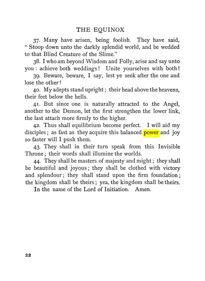 Original scan of The Equinox (Volume I, Number V), PDF page 30