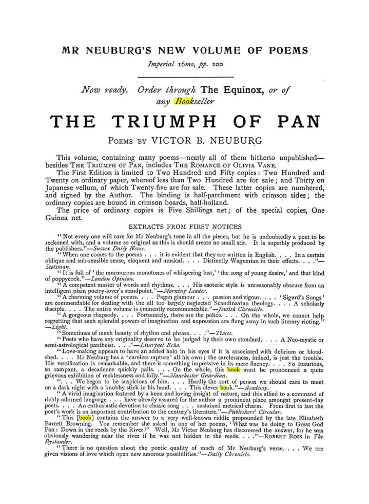 Original scan of The Equinox (Volume I, Number V), PDF page 304