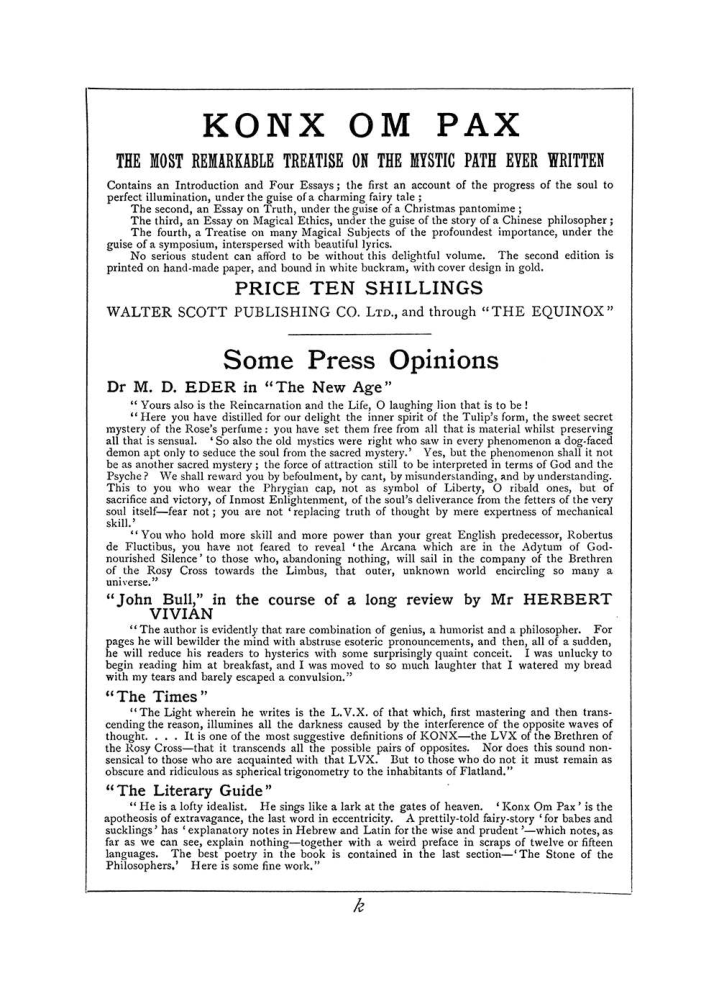 Original scan of The Equinox (Volume I, Number V), PDF page 307