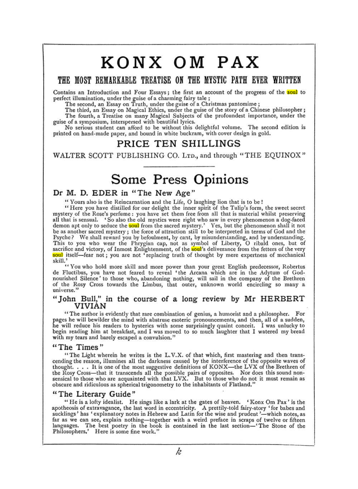 Original scan of The Equinox (Volume I, Number V), PDF page 307